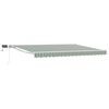 vidaXL Cornice per Tenda Manuale con LED Verde e Bianco 4,5 &times; 3,5 m