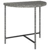 vidaXL Tavolo da Giardino Grigio 80x50x75 cm in Polyrattan