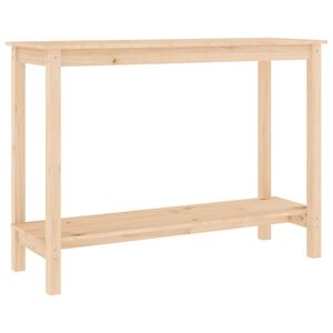 vidaXL Tavolo Consolle 110x40x80 cm in Legno Massello di Pino