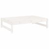 vidaXL Set Salotto da Giardino 2 pz Bianco in Legno Massello di Pino