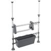 vidaXL Organizer da Cucina Regolabile in Alluminio