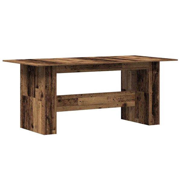 vidaXL Tavolo da Pranzo Legno Vecchio 180x90x76cm in Legno Multistrato