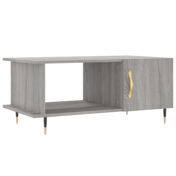 vidaXL Tavolino da Salotto Grigio Sonoma 90x50x40 cm Legno Multistrato