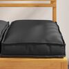 vidaXL Cuscino 4 pcs Nero 40 x 40 x 8 cm Tessuto Oxford