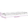 vidaXL Cuscino per Pallet e Pavimento in Cotone 120x40x7 cm Nero