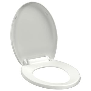 vidaXL Copriwater Ammortizzato a Sgancio Rapido Bianco