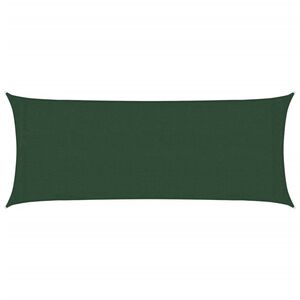 vidaXL Vela Parasole 160 g/m&sup2; Verde Scuro 2x4,5 m in HDPE