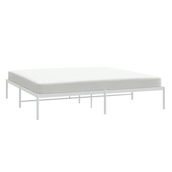 vidaXL Giroletto Metallo Bianco 193x203 cm