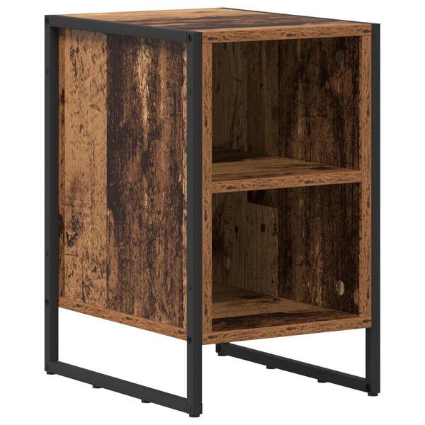 vidaXL Comodino Legno vecchio 39.5 x 30 x 50 cm Legno multistrato