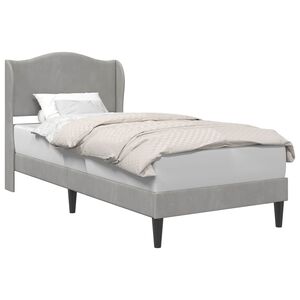 vidaXL Struttura del letto Grigio Chiaro 80 x 200 cm Velluto