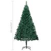 vidaXL Albero di Natale Preilluminato con Palline Verde 180 cm PVC