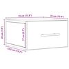 vidaXL Armadio da Notte 2 pcs Legno vecchio 35 x 35 x 20 cm