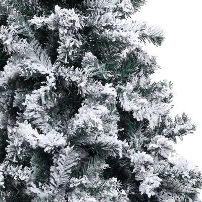 vidaXL Albero di Natale Artificiale con Neve Fioccata Verde 120 cm PVC