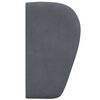vidaXL Orecchia della Testata Grigio Sfumato 40 x 23 x 6 cm Velluto