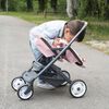 Smoby Passeggino Giocattolo Sportivo Bambole Gemelle Maxi-Cosi Rosa