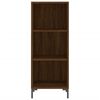 vidaXL Credenza Rovere Marrone 34,5x34x180 cm in Legno Multistrato