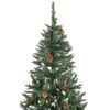 vidaXL Albero di Natale Artificiale Preilluminato con Pigne 210 cm