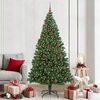 vidaXL Albero di Natale artificiale con 300 LED Verde 210 cm