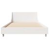 vidaXL Letto senza Materasso Bianco 90x200 cm Legno Massello di Pino