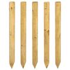 vidaXL Pali per Recinzione 5 pz Marrone 100 cm Legno Massello di Pino
