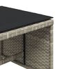 vidaXL Sgabelli Giardino Cuscini 4pz Grigio Chiaro 40x40x35 Polyrattan