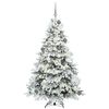 vidaXL Albero di Natale artificiale con 300 LED Bianco 180 cm PE e PVC