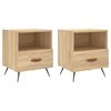 vidaXL Comodini 2 pz Rovere Sonoma 40x35x47,5 cm in Legno Multistrato