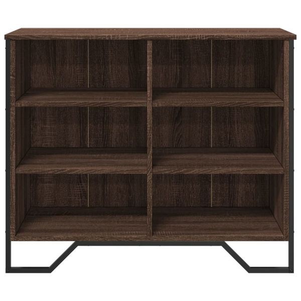 vidaXL Credenza Rovere Marrone 91x35,5x74,5 cm in Legno Multistrato