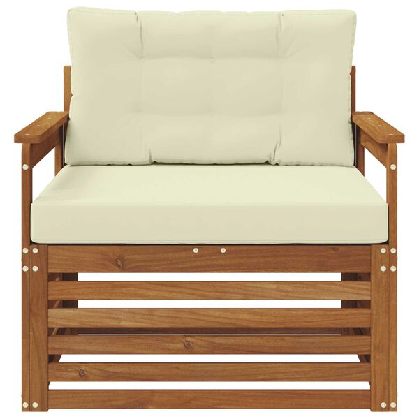 vidaXL Set di divani da esterno Legno di Acacia Massello e Poliestere