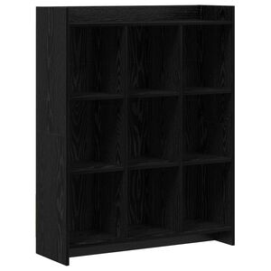 vidaXL Libreria Rovere Nero 87,5 x 30 x 111 cm Legno ingegnerizzato