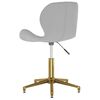 vidaXL Sedie da Pranzo Girevoli 4 pz Grigio Chiaro in Velluto