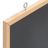 vidaXL Lavagna con Cornice in Legno Massello di Pino Nero 40x40 cm
