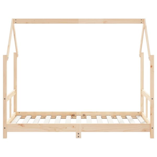vidaXL Giroletto per Bambini 80x160 cm in Legno Massello di Pino