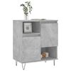 vidaXL Credenza Grigio Cemento 60x35x70 cm in Legno Multistrato
