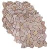 vidaXL Piastrelle Mosaico Rosso 30 x 30 cm Marmo
