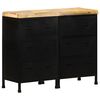 vidaXL Credenza con 6 Cassetti in Legno di Mango Grezzo