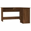 Scrivania Angolare A L Bianca 120x140x75 Cm – Multistrato Con Ripiani E Piano Tastiera, Per Computer E Gaming