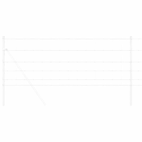 vidaXL Recinzione da campo Grigio 0.8 x 10 m Acciaio