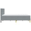 vidaXL Struttura letto con materasso Grigio chiaro 120 x 190 cm