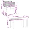 vidaXL Set da Pranzo da Giardino 5pz con Cuscini Polyrattan Vetro