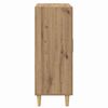 vidaXL Credenza Rovere artigianale 69,5 x 34 x 90 cm Legno multistrato