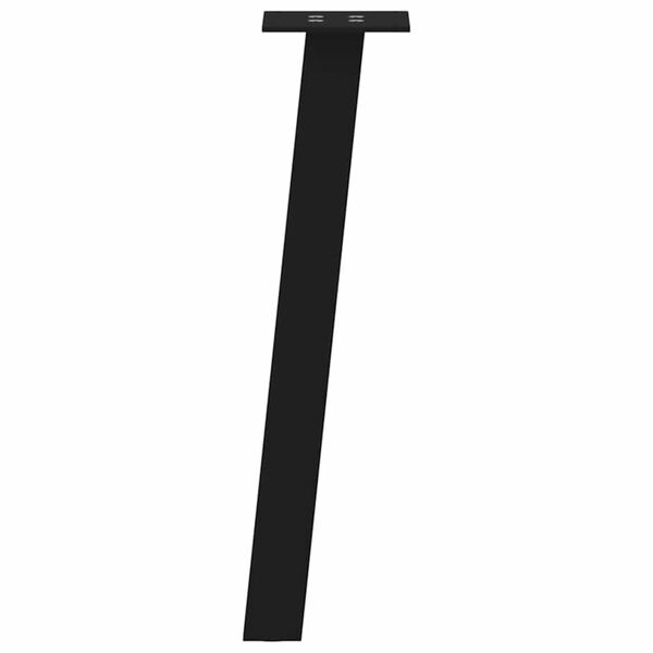 vidaXL Gambe per Tavolino da Caffè 4 pz Nere 30 cm Acciaio