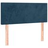 vidaXL Testiera a LED Blu Scuro 100x5x78/88 cm in Velluto
