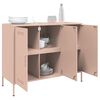 vidaXL Credenza Rosa 100,5x39x79 cm in Acciaio