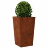 vidaXL Fioriere da Giardino 2 pz 45x45x75 cm in Acciaio Corten