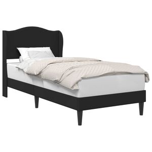vidaXL Struttura del letto con testiera Nero 90 x 190 cm Similpelle