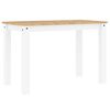 vidaXL Tavolo da Pranzo PANAMA Bianco 112x60x75 cm Legno Massello Pino