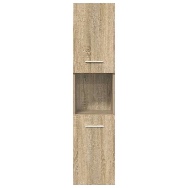 vidaXL Set Mobili da Bagno 5 pz Rovere Sonoma in Legno Multistrato