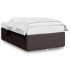 vidaXL Giroletto senza Materasso Marrone Scuro 120x200 cm Tessuto
