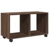 vidaXL Mobiletto con Ruote Rovere Marrone 72x33x42,5 cm in Truciolato